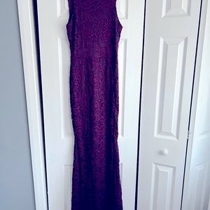 Formal Gown Purple Lace